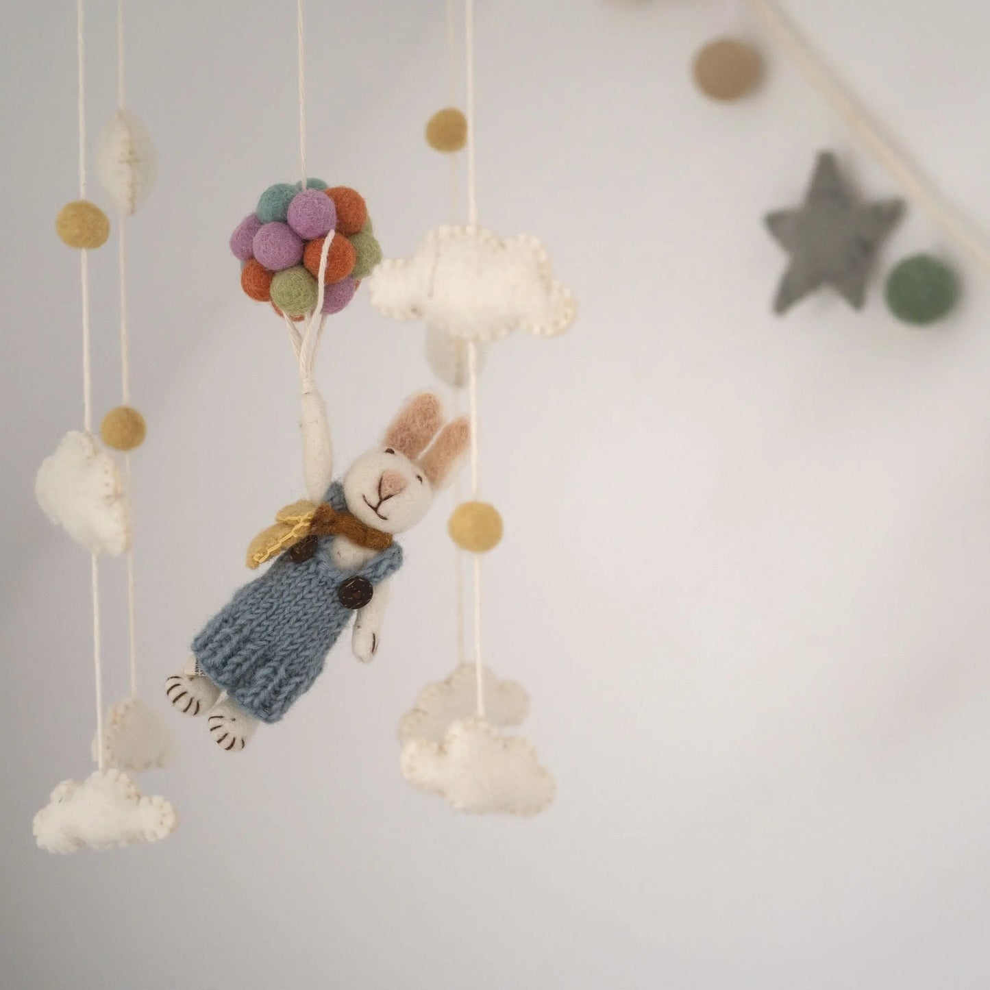 Filzlig Luftballons Baby Mobile  Gry & Sif  Inspirationsbild