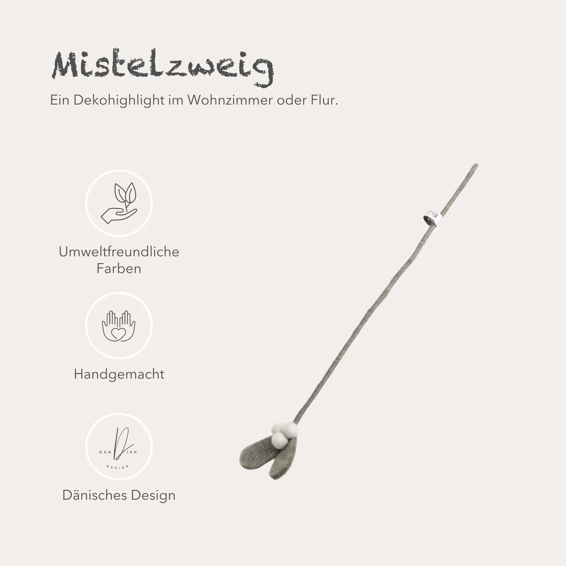 Filzlig Mistelzweig 3er Set  Gry & Sif USPs