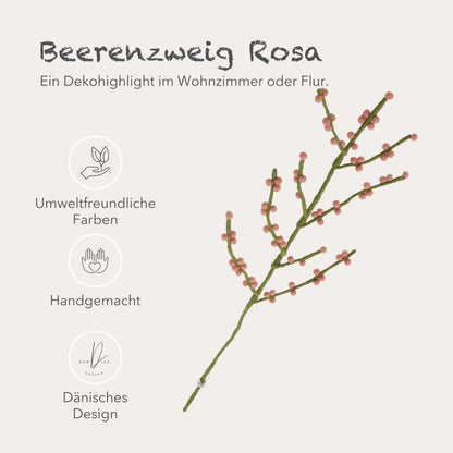Filzlig Rosa Beerenzweig  Gry & Sif USPs