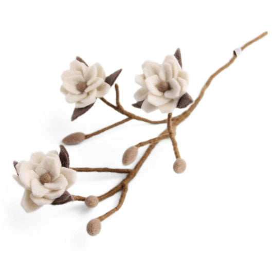 Filzlig Weißer Magnolienzweig  Gry & Sif