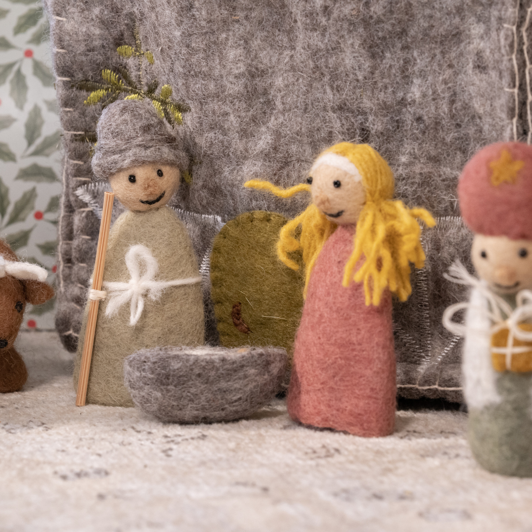 Nativity figures Jesus, Mary and Joseph